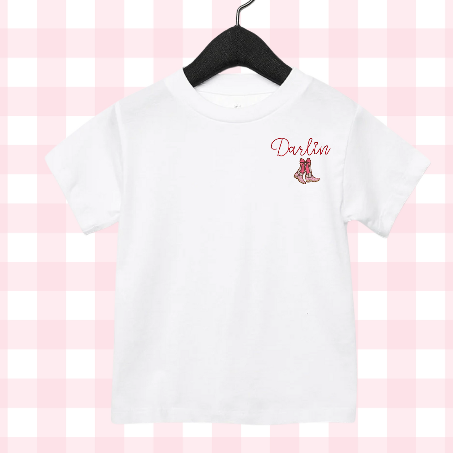Short Sleeve Darlin Embroidered Shirt