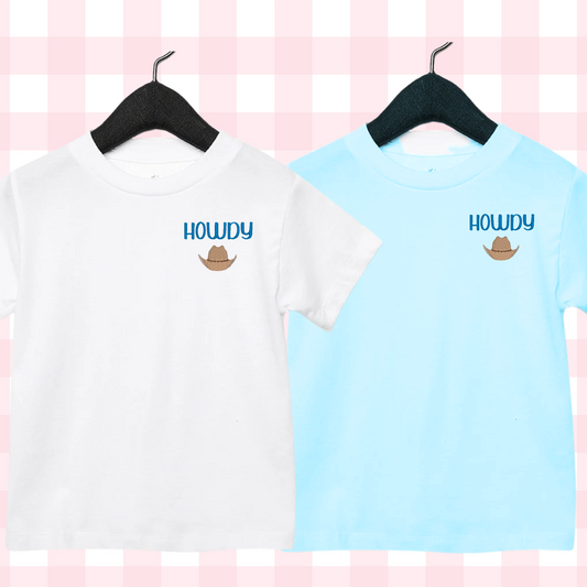 Short Sleeve Howdy Embroidered Shirt
