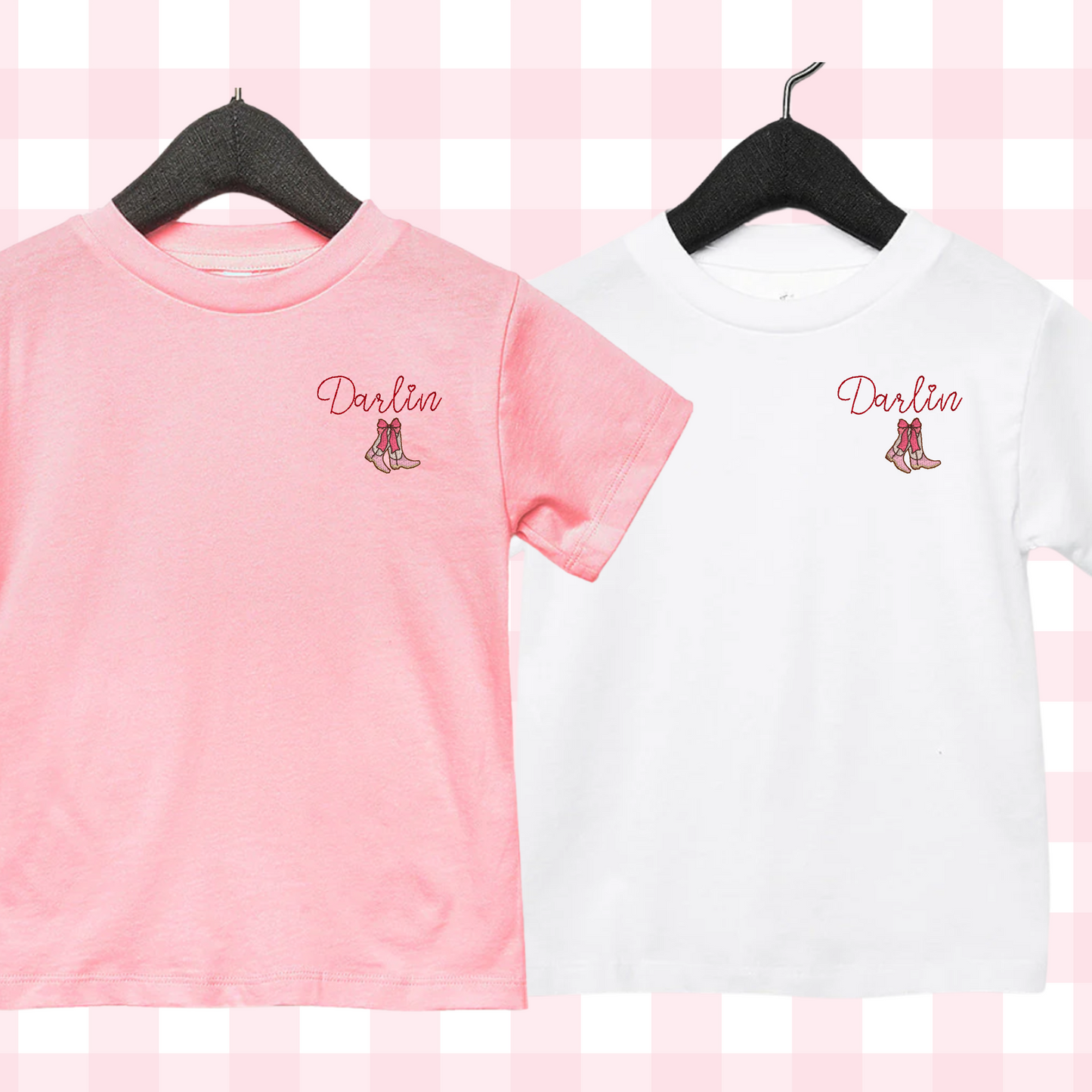 Short Sleeve Darlin Embroidered Shirt