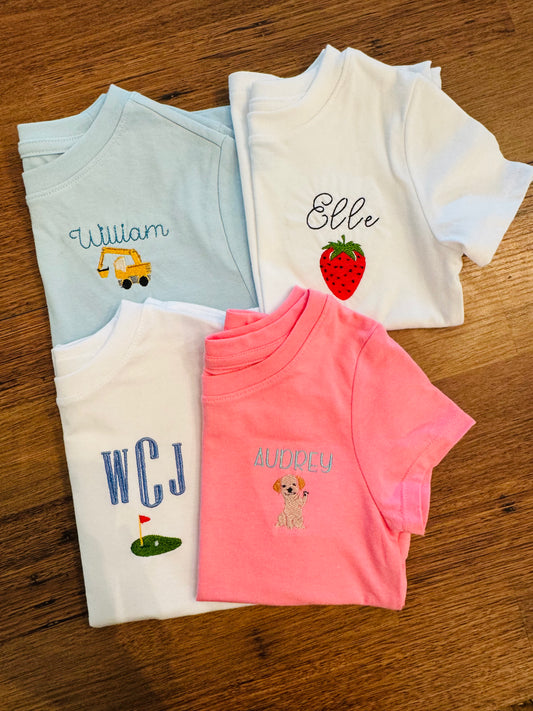 Custom Embroidered Children's T-Shirt